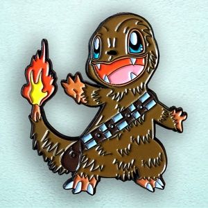 Charbacca Enamel Pin | Pokemon Starwars 90's Cute Backpack Jacket Button
